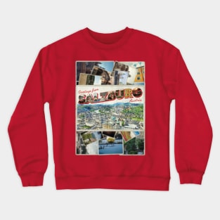 Greetings from Salzburg in Austria Vintage style retro souvenir Crewneck Sweatshirt